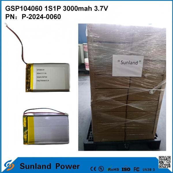 GSP104060 Lithium Polymer Battery Is Widely Used In Power Banks, Bluetooth Earphones And Bluetooth Speakers With A Cycle Life Of 500–2500 Charge