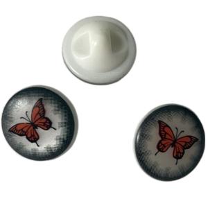 China Sewing Shirt Shank Plastic Resin Buttons With Silk Printed 18L ODM factory