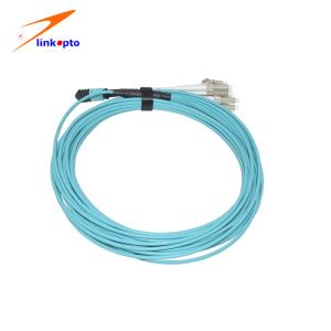 China MPO Patch Cord Fiber Optic Accessories 12 Cores OM3 Multi Mode 15 Meters MPO - MPO factory