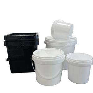 China Candy Container Plastic Bucket with Lid HDPE Material Certified by GAP/ISO/FDA factory