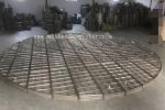 Round Stainless Steel 1400mm Wire Mesh Demister Pad 3 Sections