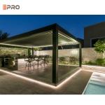 Free Standing Aluminum Waterproof Pergola Wall Motorized Biocoimatic Gazebo