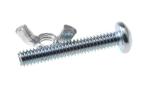 Grade 10.9 Round Threaded Stud Bolts M8 Butterfly Yellow Zinc Plated Bolts