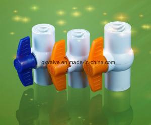 China 40mm X 40mm Slip Full Port Red Handle Lever U-PVC Ball Valve with Straight Channel factory