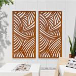 Weathering Steel Outdoor Metal Screen Divider Laser Cut For Decoration