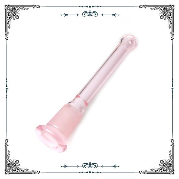 Pink Borosilicate Glass Downstem Mixed Color Downstem Without Logo