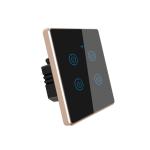 4 Gang EU UK Standard Touch Aluminum Frame Smart Timer Switch 4 Gang Smart