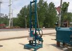 Portable water drilling rig can drill 100m， 2.5kw drilling motor, blue used for