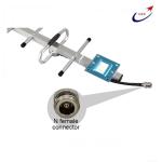 Aluminum Alloy Silver Outdoor 8dBi Yagi Antenna 824mhz to 900mhz Mobile
