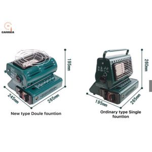 Piezo Ignition Portable Camping Heater For Tent With Heating Directions Optional