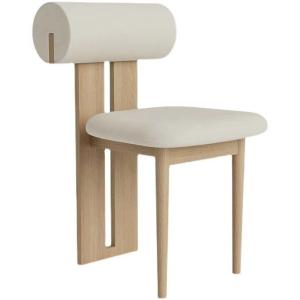 China Vintage Solid Wood Dining Chair with Lacquered Finish and Removable Sponge Cushion factory