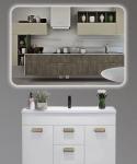 Design Smart Bathroom Glass Mirror with Backlit Makeup Light and Waterproof