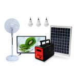 13000mAh Solar Energy TV 3pcs 3watt LED Solar Panel To Run Tv