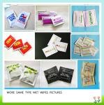 China factory single packed spunlace customized restaurant/airlines wet wipes