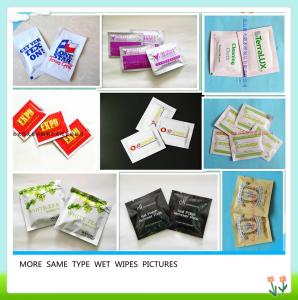 China China factory single packed spunlace customized restaurant/airlines wet wipes/tissue/towel factory