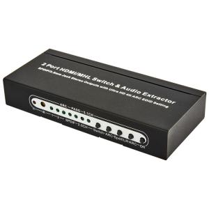 China 2 x 1 3D ARC Audio EDID HDMI 4K Switcher factory