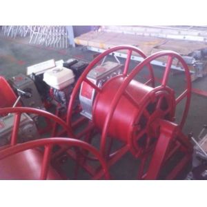 Petrol Engine Powered Cable Winch Puller 5 Ton For Conductor Taking Up /