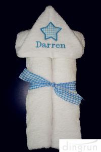 China Adorable Custom Baby Hooded Towels For Bath / Beach / Pool Dryfast factory