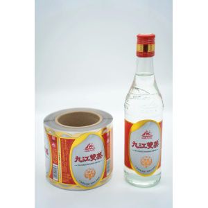 Gold Foil Static-proof Glossy/Matte Custom Adhesive Label Sticker for Wine