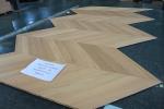 Width 70mm Natural Euro Oak Engineered Wood Flooring Size 530x70x10/4mm AB Grade