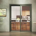 Double Glass Balcony Aluminum Sliding Door External Sliding Glass Patio Doors