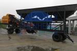 YHZS100 Mobile Batching Plant , High Efficiency Concrete Production Line