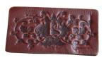 PS Smooth Edge Embossed logo Leather Patches Customed color For garments