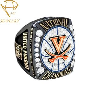 China Customize Metal Sports Champions Rings Basketball Championship Rings with More Diamonds factory