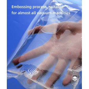 11 X 16ft Roll 6 Pack Embossed Vacuum Sealer Bags For Food Storage