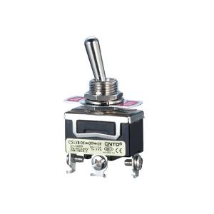 China 3 Pin SPDT 250V 15A ON-OFF-ON Black,Heavy Duty Toggle Switch.C513B,Rohs on sale