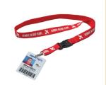 Safety Release Lanyard With Id Holder , Full Color Lanyards For Trade Show