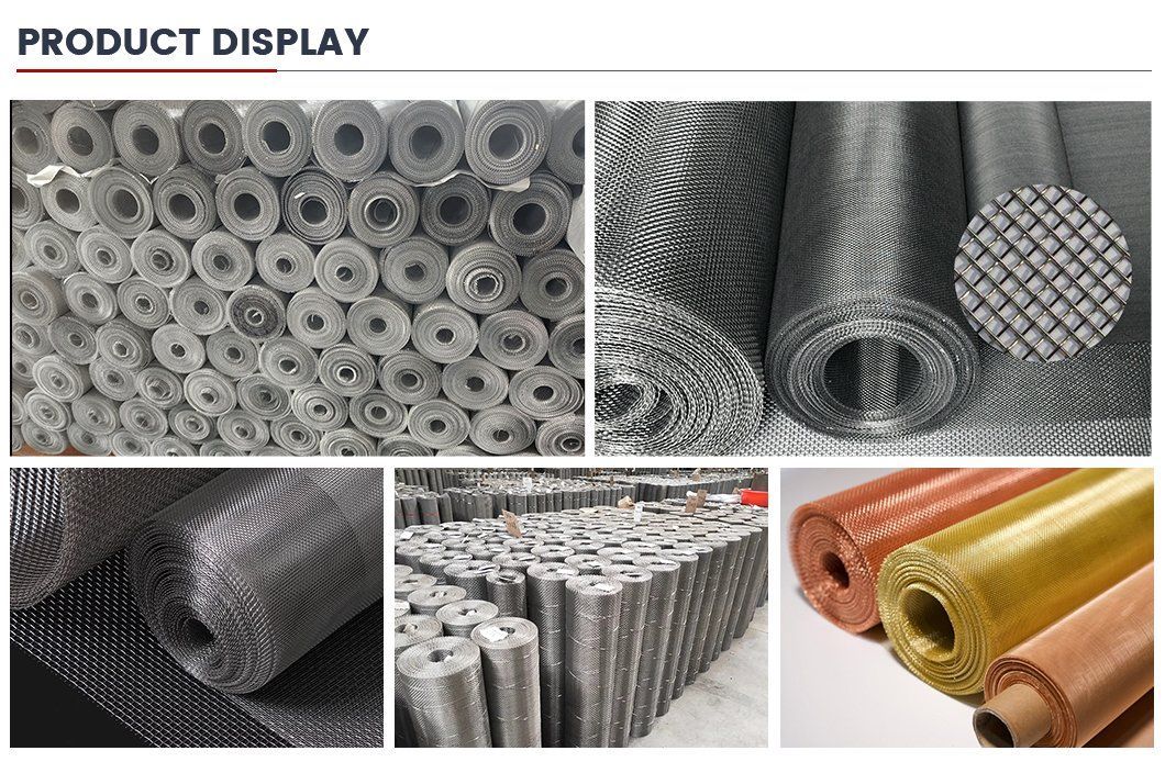 2000*2000mm Stainless Steel/Aluminum Crimped Wire Mesh/Woven Metal Screen Mesh/Vibrating Screen Mesh Used in Stone Crushers