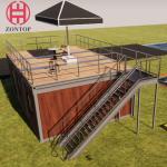 Zontop Hot Sale Prefabricated Mobile Portable Flat Pack Fully Furnished Portable