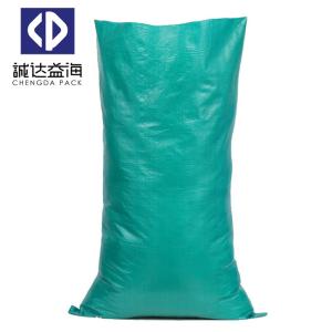 China Green Building PP Woven Sand Bags Polypropylene 25 50kg For Packaging factory