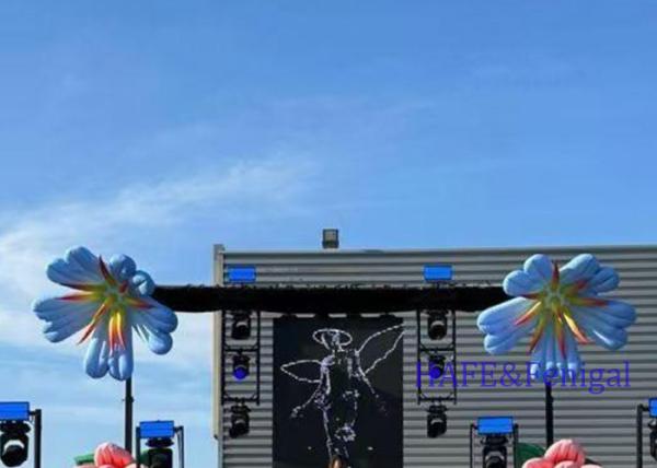 Giant Outdoor Inflatable Art Festival Cartoon Atmosphere Decoration With LED