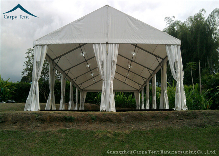Waterproof 200 People European Style Tent All Weather Tents Soft PVC Wall For Sport