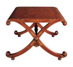 Hotel Antique Rosewood Side Coffee Table Round Top Square Top