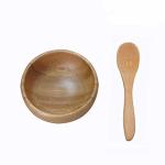 Birthday Gift Baby Feeding Spoons And Bowls With Suction Divided Plate
