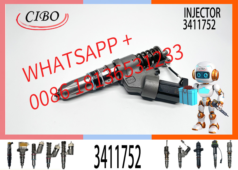 Fuel Injector Compatible for Cummins Engine M11 ISM Replacement 3411752 3087557 3084589