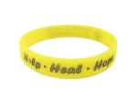 Custom logo Rubber Wristband Silicone Bracelet Two Sides Color SIlicone