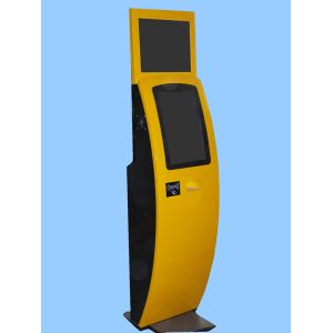 China Anti-Corrosion Power Coating Self Payment Kisok With Dual Screen, Rfid Reader And Card Reader on sale