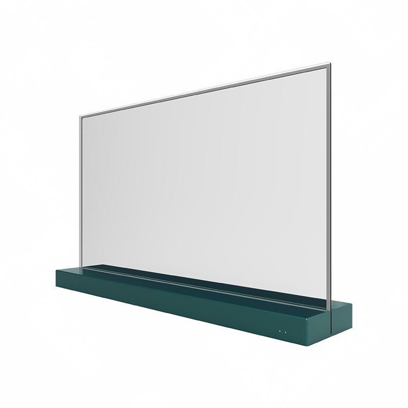 Side view of OLED display showing slim profile