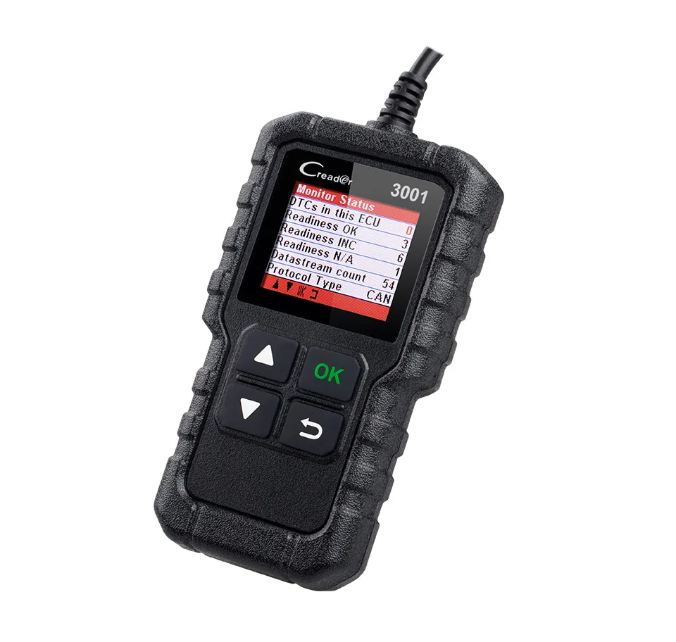 Launch X431 Creader 3001 Engine Full Obd2 Code Reader Diagnostic Tool OBDII CR3001 Scanner Turn Off Engine Free Update