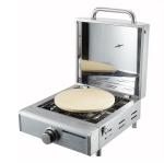Rotisserie Roaster Propane Grill with Tabletop Pizza Maker and Stainless Steel