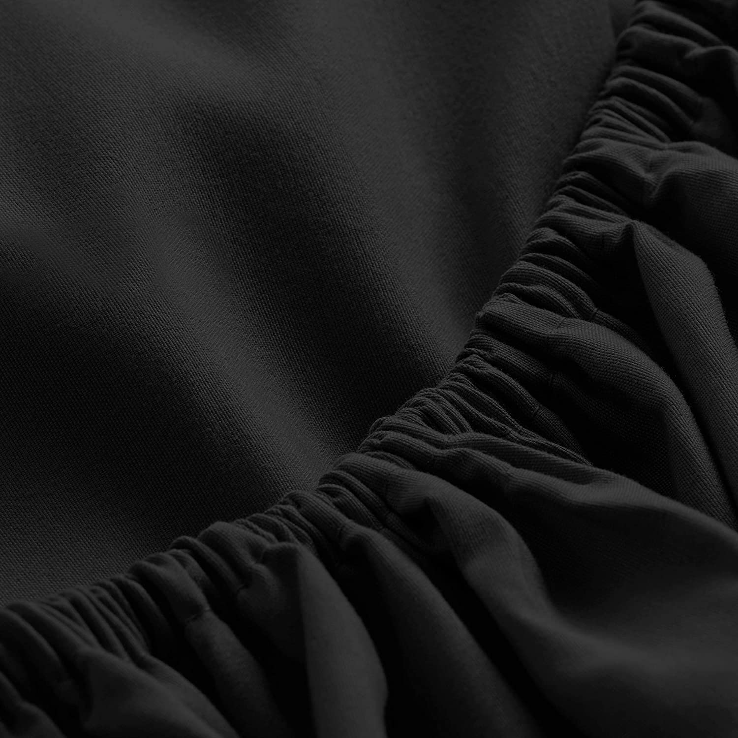 Customized YES 100% Polyester Microfiber Fitted Sheet Fully Elastic All Around Extra Deep Pocket All-Season