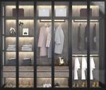 5M Luxury Italy Style Glass Door Wardrobe Closet In Bedroom Furniture