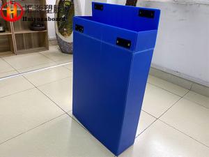 China Blue Corrugated Plastic Dividers , Foldable Corrugated Plastic Box factory