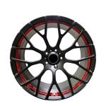 5x130 matt black color and red line 22x10 wheels forged wheels for mercedes G