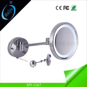 China wall mounted cosmetic mirror with LED light factory
