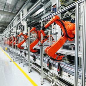 China Streamlined Production Automotive Assembly Line with Assembling Speed 0.5-6m/min and Compact Footprint factory